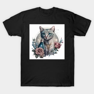 Sparkling White Bengal Cat T-Shirt